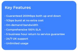 Internet for businesses in Cheltenham and Gloucester - key features